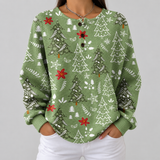 Ivy - Green Christmas Tree Jumper