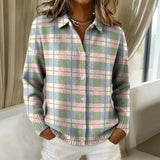 Justine - Pastel Checked Cardigan