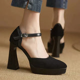 Celeste - Platform Ankle-Strap Pumps