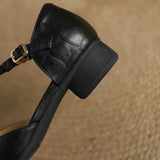 Elizabeth - Braided Leather Strap Shoes