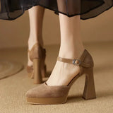 Celeste - Platform Ankle-Strap Pumps
