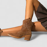 Dulce™ | Embroidered Western Ankle Boots