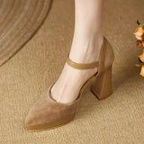 Celeste - Platform Ankle-Strap Pumps