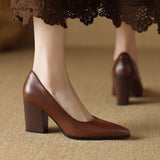Vera - Block Heel Pumps