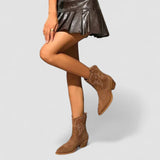 Dulce™ | Embroidered Western Ankle Boots