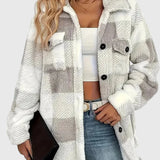 Frieda | Elegant Striped Fleece Jacket
