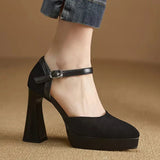Celeste - Platform Ankle-Strap Pumps