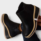Marcela™ | Zip-Up Platform Ankle Boots