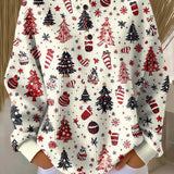 Holly - White Christmas Tree and Bauble Jumper