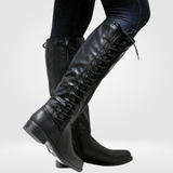 Rebeca™ | Durable Patent Knee-High Boots