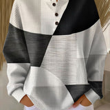 Eleanor - Black and White Patchwork Jumper