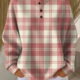 Emma - Blush Plaid Jumper