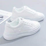 Adrienne - Chic White Trainers, Light Comfort