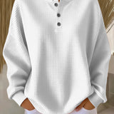 Helen - Solid Waffle Knit Jumper