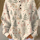 Meredith - Cream Mini Tree Jumper
