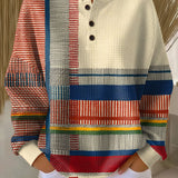 Margaret - Striped Colour Block Jumper