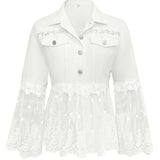 Addison | Lace-Panel Jacket