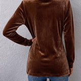 Avery | Vintage Lapel Button-Accent Long Sleeve Open Front Jacket