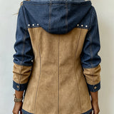 Ava | Patchwork Hooded Jacket