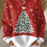 Sadie - Red Christmas Tree Jumper